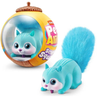 Zuru Pets Alive Scurry'n Squirrel Teal Blue Figure Toy
