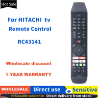 ZF applies to RC43141 Remote Control For Hitachi 24HB21T65U 32HB26T61UA 4K Smart LED TV
