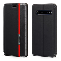 For LG V60 ThinQ 5G Case Fashion Multicolor Magnetic Closure Leather Flip Case Cover with Card Holder For LG V60 ThinQ 5G UW