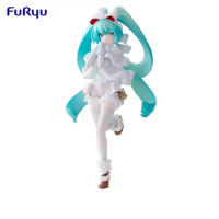 Original Furyu Hatsune Miku Candy Dessert Series Anime Figure Exceed Creative Vocaloid Christmas Miku Model Garage Kit Toys Doll