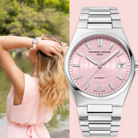 【CONSTANT 康斯登】Highlife 粉紅色 機械女錶-34mm 附贈橡膠錶帶(FC-303LP2NH6B)