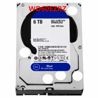 New Original HDD For WD Blue 6TB 3.5" SATA 6 Gb/s 256MB 5400RPM For Internal Hard Disk For Surveillance HDD For WD60EZRZ