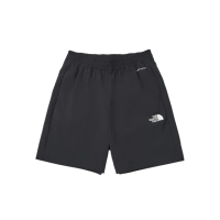 【The North Face 官方旗艦】北面兒童黑色UPF防曬短褲｜8C0HJK3(抗UV)