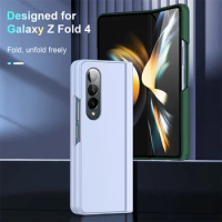 For Samsung Galaxy Z Fold 5 5G Luxury Magnetic Protective Case For Samsung Z Fold5 4 3 Funda Solid Color Phone Case Anti-knock