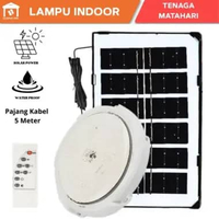 Lampu Tenaga Surya Solar Indoor Ceiling Lampu Indoor Lampu Sorot Solar Cell Lampu Plafon 100 Watt