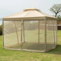 10' X10' Gazebo Canopy Soft Top Outdoor Patio Gazebo Tent Garden Canopy for Your Yard Outdoor or Party Full Folding Awnings Home