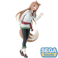 Sega Desktop Decorate Holo Figure Merchant Meets The Wise Wolf Holo Model Toy Collectible Anime Figure Gift for Fans Kids