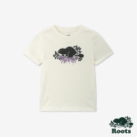 【Roots】Roots 小童- ROOTS GRAFFITI短袖T恤(白色)