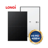 All black longi mono perc solar panels 445W 550w solar panel longi solar panel europe warehouse