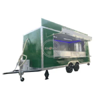 OEM Street Mobile Food Trailer Fast Hot Dog Truck with Kitchen Cooking Equipment Customized Ice Cream Vending Van