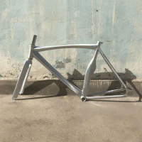 Fixed Gear Bike Frame Size Frameset Muscle Shape Aluminum Alloy Material Single Speed Bicycle Parts