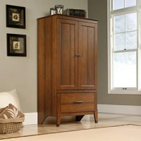 Armoire Cabinet/ Closet Washington Cherry Finish Clothing Cupboard Wardrobes Wardrobe Wardrobe Bedroom Furniture Home Open