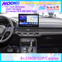 13.1 Inch 256G For Honda CR-V CRV 2023 2024 Car Multimedia Player QLED 2K Screen Android Radio Stereo GPS Navigation Head Unit