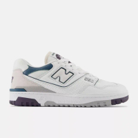 【NEW BALANCE】NB 550 復古運動鞋 休閒鞋 板鞋 籃球鞋型 男鞋 女鞋 白紫綠(BB550WCB-D)