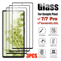 3Pcs HD Protectors for Google Pixel 7 7 Pro 6A 4 4XL 3 3XL Premium Tempered Glass Screen Protector Film for Google Pixel 7 Pro