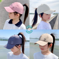 3-8 thn | Topi Baseball PONYTAIL Anak Perempuan-HURUF P & R-New Korean Model