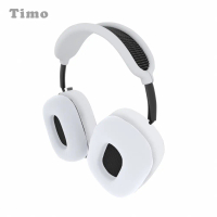 【Timo】AirPods Max專用 藍牙耳機矽膠保護套三件組-白色