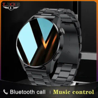 LIGE New Bluetooth Call Smart Watch Men Full touch Screen Sports Fitness Watch Bluetooth Is Suitable For Android ios Smart watch