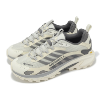 Merrell 戶外鞋 Moab Speed 2 GTX 男鞋 灰 米白 防水 黃金大底 反光 登山鞋 ML037797