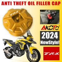 Motorcycle CNC Aluminum Anti theft Oil Filler Cap Accessories Engine Oil Plug Cover For Benelli TRK 251 TRK251 2024 Parts