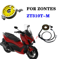 For ZONTES ZT310T-M Scooter Magneto Coil Stator Coil Clutch Flywheel Assembly Parts