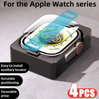 4PCS Ceramic film For Apple watch Ultra 8 7 49mm 45mm 41mm Screen protector For Apple watch 6 5 9 SE 44mm 40mm 3 2 1 42mm 38mm