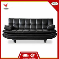 Sofa Bed Minimalis Ruang Tamu 7085 Hitam
