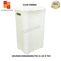 KERANJANG BAJU / LAUNDRY BASKET CLUB / CLUB RATTAN BASKET 800 CRB-800 / KERANJANG BAJU MURAH
