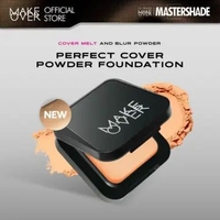 NEW! MAKE OVER Perfect Cover Powder Foundation - TWC Two Way Cake Cover Melt and Blur Powder 16H Blu