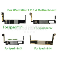 For Icloud Unlock IPad MINI 1 2 3 4 Motherboard A1432 A1489 A1599 A1538 Logic Board No ICloud 100% Original Good Mainboard