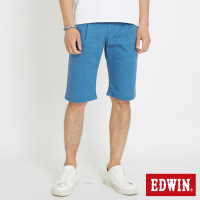 EDWIN 休閒打摺短褲-男-藍色