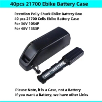 New 40 pcs 21700 Cells Ebike Battery Box Solution 36V 48V Polly Shark Ebike Battery Box City Bike Battery Case with 21700 Holder