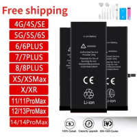 Original New Battery for IPhone X XS XR XS MAX Bateria for IPhone 11 11Pro 11Pro MAX Replacement Bateria for Apple 5S 6S 7 8Plus