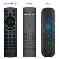 G60S/G30S/G40S/G50S Voice Remote Control Gyroscope G10S PRO BT G20S PRO BT 5.0 Backlit 2.4G Wireless Air Mouse For X96 H96 MAX
