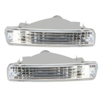 Đèn tín hiệu rẽ cản trước ô tô, 2 chiếc, cho dòng Toyota Land Cruiser 80, Năm 1991-1998, LC80, FJ80,
