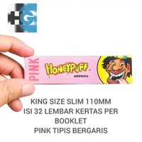 Homeypuff pink King size slim 110MM - pink tipis bergaris