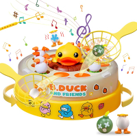 B.Duck Bounce and Catch Game Toys for Kids Family and Friends Rotate Pop Up Board Games with Music F