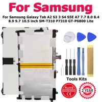 EB-BT825ABE T4800C Battery For Samsung Galaxy Tab A2 S3 3 S4 S5E A7 7.7 8.0 8.4 8.9 9.7 10.5 inch SM-T310 P7310 GT-P6800 Lite