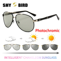 Photochromic Sunglasses Men HD Polarized Sunglass Women Chameleon Sun Glasses Male Classic Driving Glasses Goggles