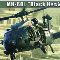 Kitty Hawk KH50005 1/35 Scale MH-60L Blackhawk Precision Model Kit No figure and medal