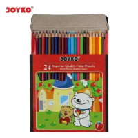 Pensil Warna Joyko 24 warna panjang CP 24PB (1set)