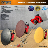 Gtools GT28 Mesin bor pengaduk semen acian cat. Mixing plester penghalus tembok poles keramik marmer