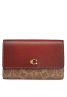 Coach Essential Signature 帆布中型翻蓋銀包 (ct)
