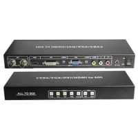 VGA DVI CVBS HDMI signals to HD video 2 Port ALL to SDI Scaler Converter