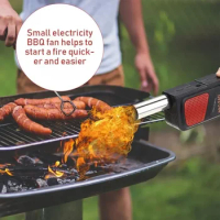 Air Camping Handheld Picnic 2023 Accessories Tool Electric Portable Cooking Outdoor Fan Barbecue BBQ for Grill Blower