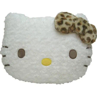 【波克貓哈日網】Hello kitty 凱蒂貓◇造型抱枕◇《白色捲毛》