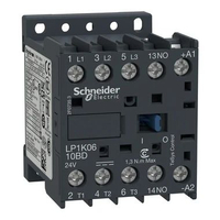 Schneider LP1K0610BD TeSysK Contactor 3P 440V 6A AC3 1NO 24vdc coil