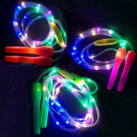 Baru Tali Lompat Skipping Rope LED Skipping LED Mainan Lompat Tali Lampu Mantap