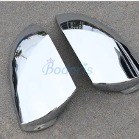 For Hyundai Elantra CN7 2020 2021 Side Rearview Caps Panel Mirror Cover Rear View Shells Overlay Chrome Car Styling Accessories