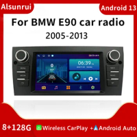 4G Carplay 1Din Android 13 Car Radio For BMW E90/E91/E92/E93 3 Series Radio Multimedia GPS Navigation Stereo Audio Head unit